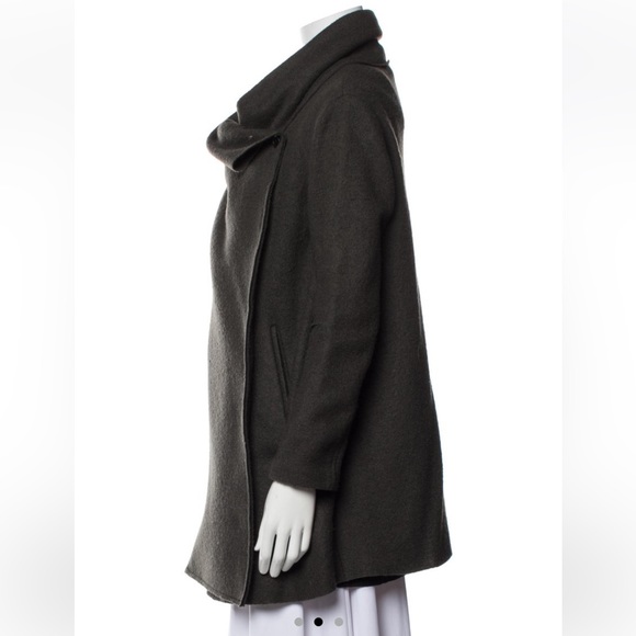All saints drape Italian cloth wool coat - Picture 2 of 4